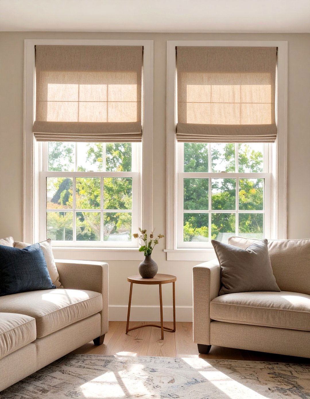 Symmetrical Arrangement of Window Treatments - 30 balance interior design ideas