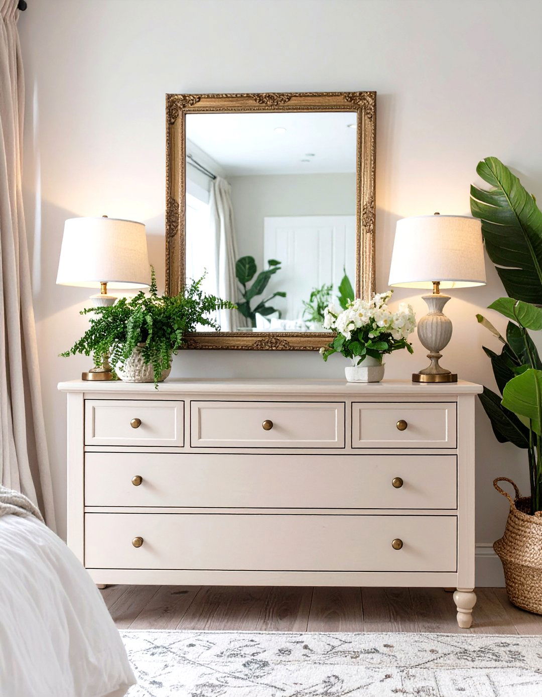 Symmetrical Bedroom Dresser - 30 bedroom dresser decor ideas