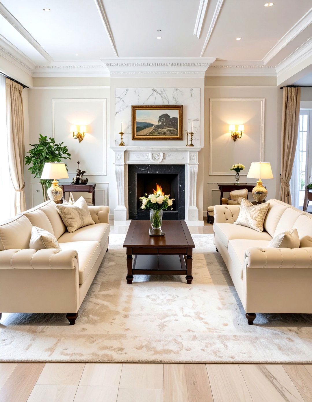 Symmetrical Furniture Arrangement - 30 what is traditional interior design ideas