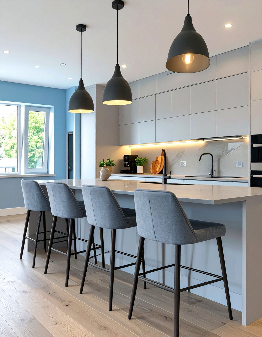 Symmetrical Kitchen Island Seating - 30 symmetrical balance in interior design ideas
