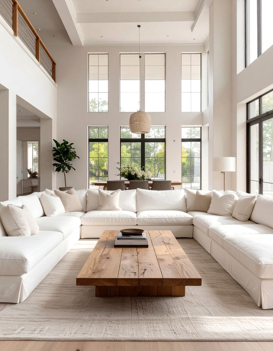 Symmetrical Layout with Two Facing Sectionals - 30 sectional living room ideas