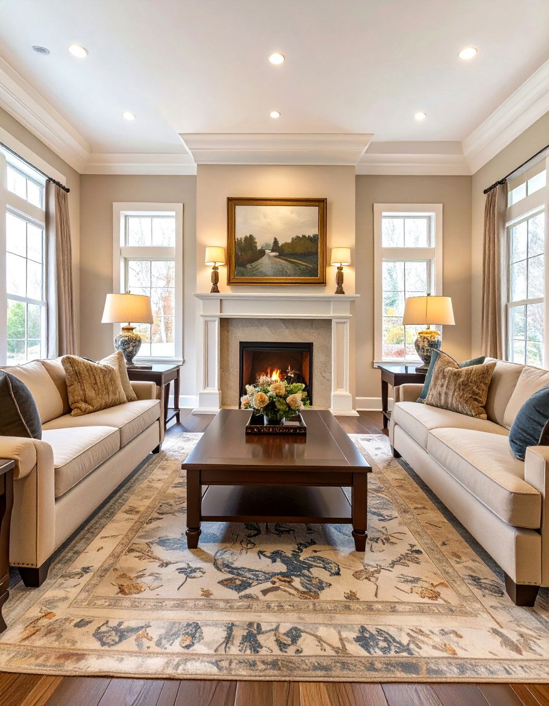 Symmetrical Living Room Balance - 30 big living room ideas