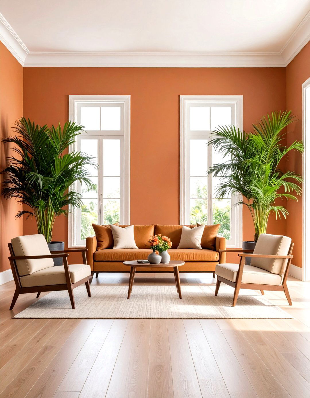 Symmetrical Living Room Plant Placement - 30 living room indoor plants decoration ideas