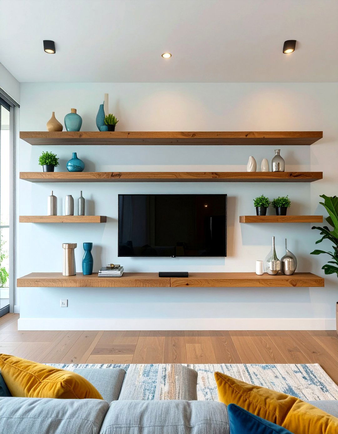 Symmetrical Shelving Units - 30 symmetrical balance in interior design ideas