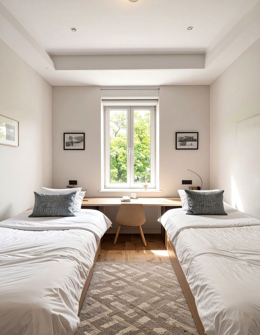 Symmetrical Twin Bedroom Design - 30 balance interior design ideas