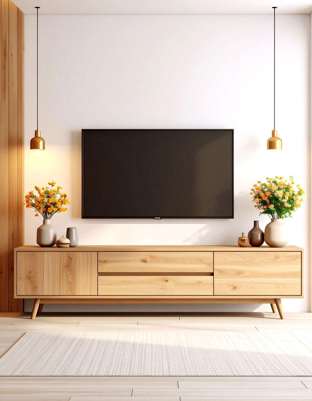 TV and Console Proportion - 30 proportion in interior design ideas