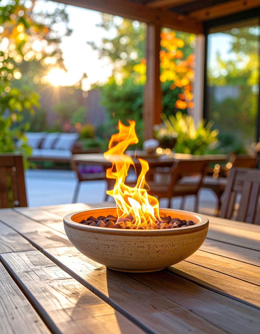 Tabletop Fire Bowl - 30 outdoor firepit ideas