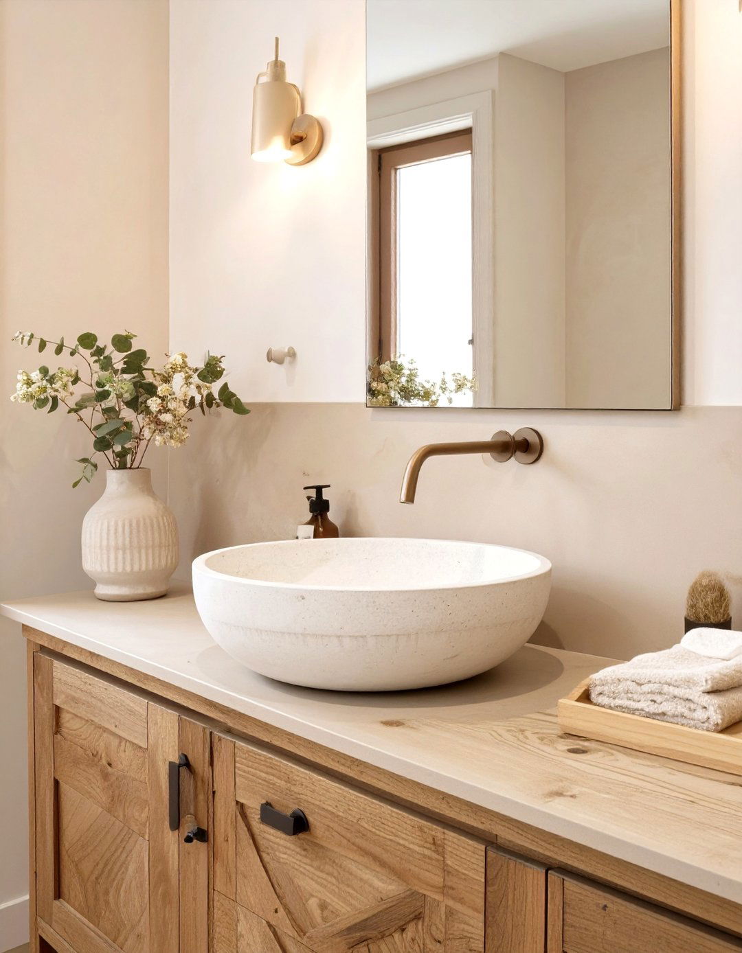 Tadelakt Plaster Bathroom Backsplash - 30 bathroom sink backsplash ideas