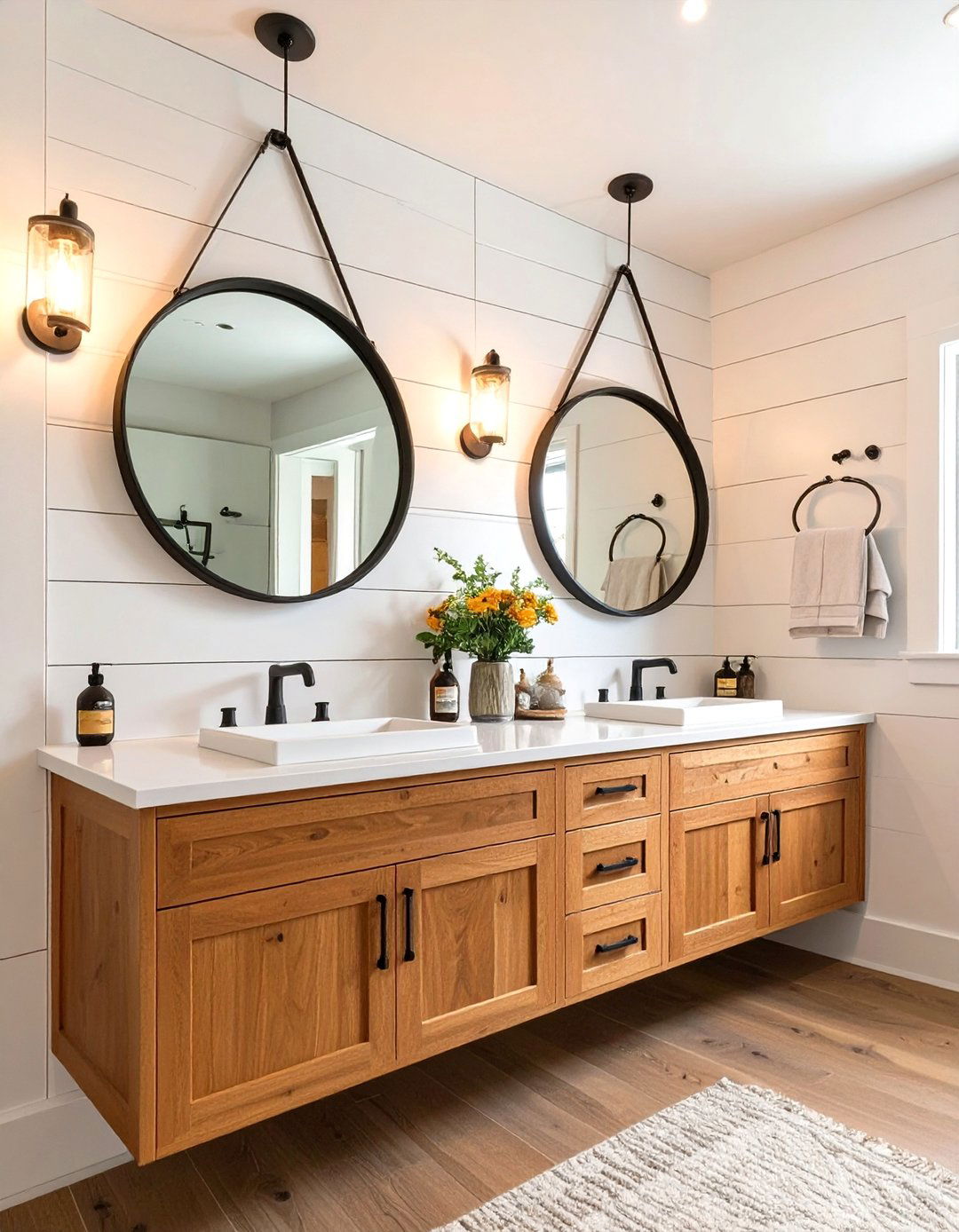Tall Shiplap Bathroom Wainscoting - 30 bathroom wainscoting ideas