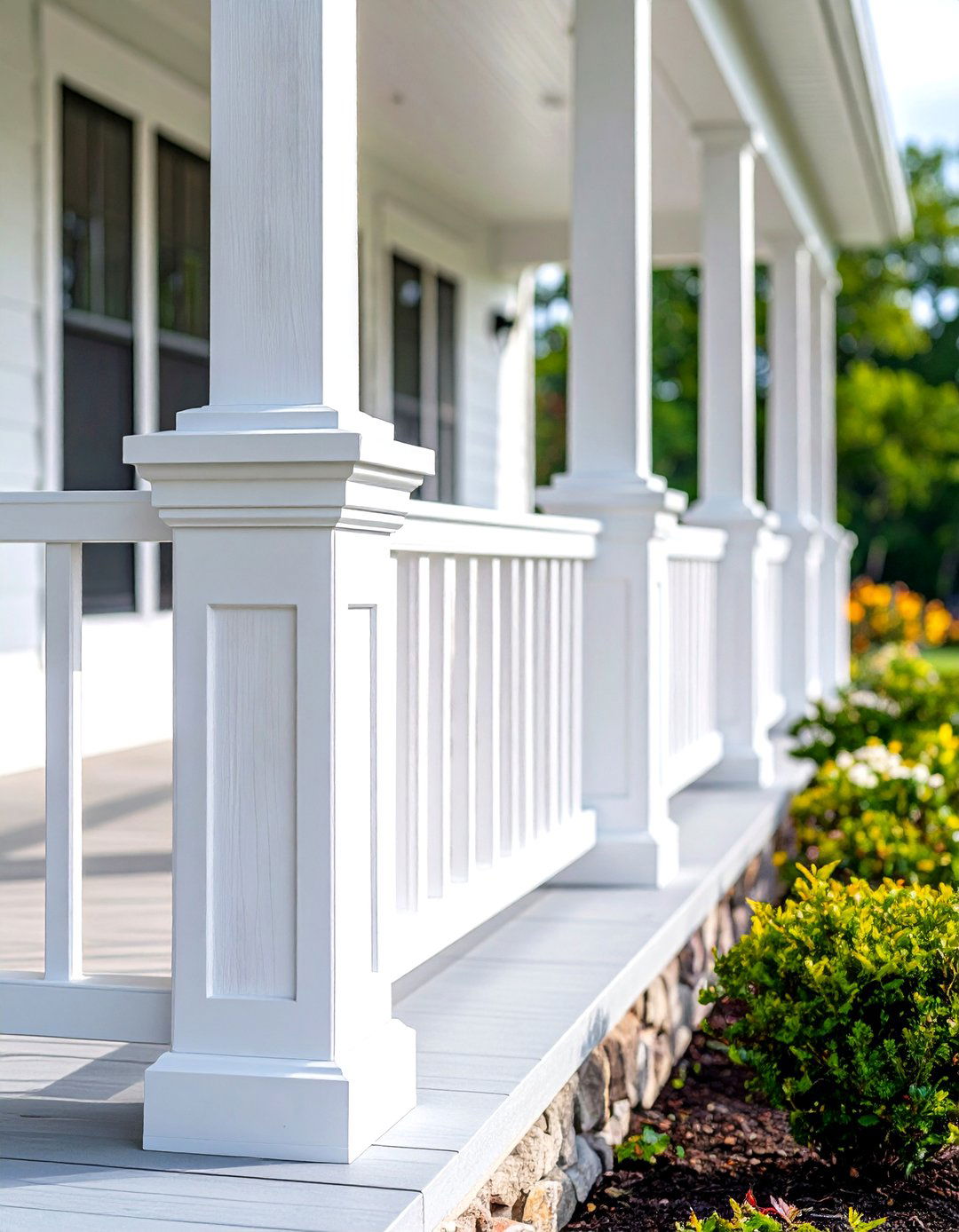 Tapered Box Porch Posts - 30 porch post ideas