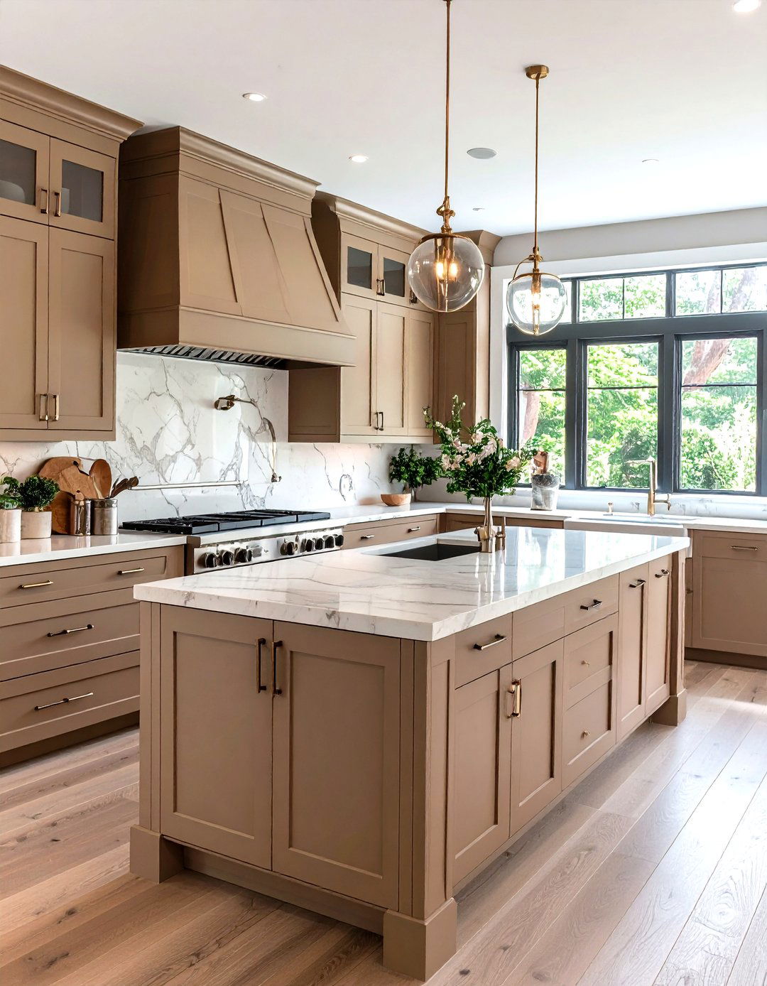 Taupe Kitchen Cabinets - 30 kitchen cabinet colors ideas