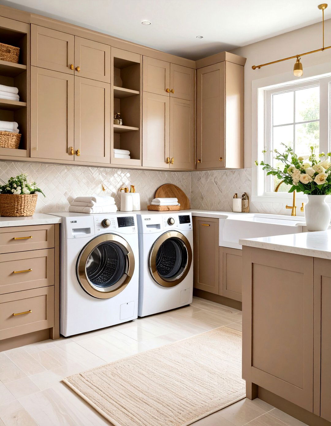 Taupe Laundry Room - 30 laundry room color ideas