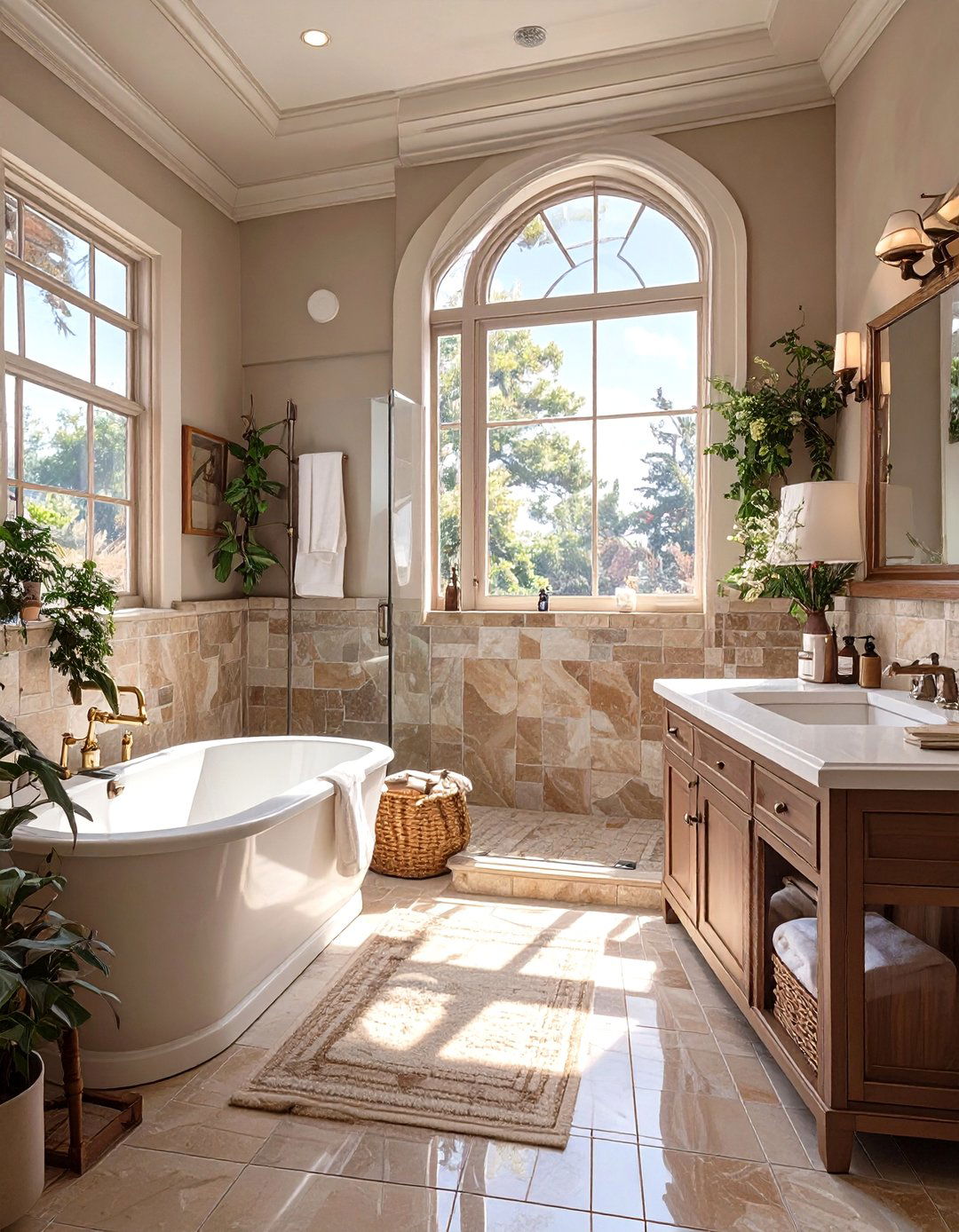 Taupe and Off White Bathroom - 30 bathroom colors ideas
