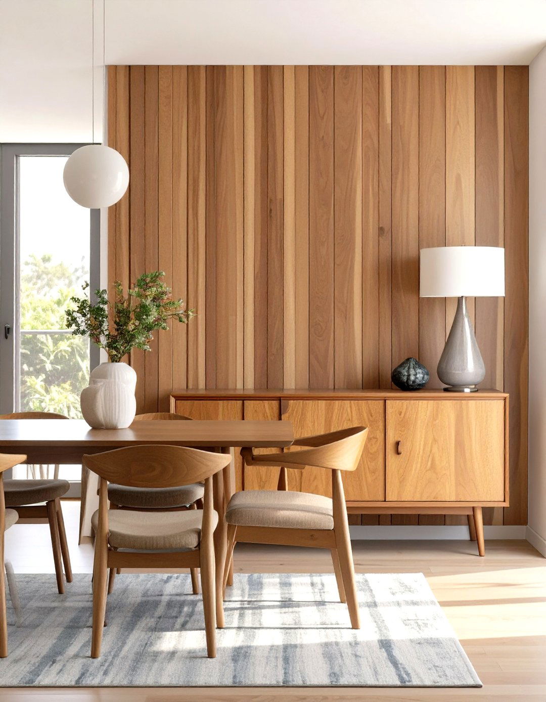 Teak Wood Accent Wall - 30 wood accent wall ideas