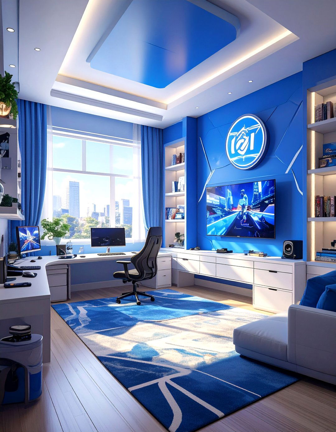 Team Spirit Game Room - 30 game room paint ideas