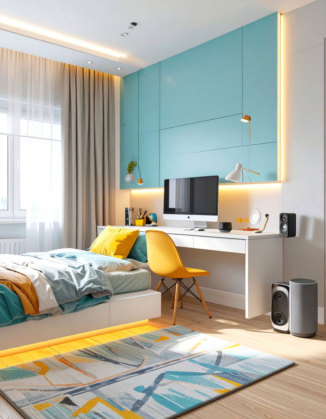 Tech Focused Teen Boy Bedroom - 30 teen boy bedroom ideas