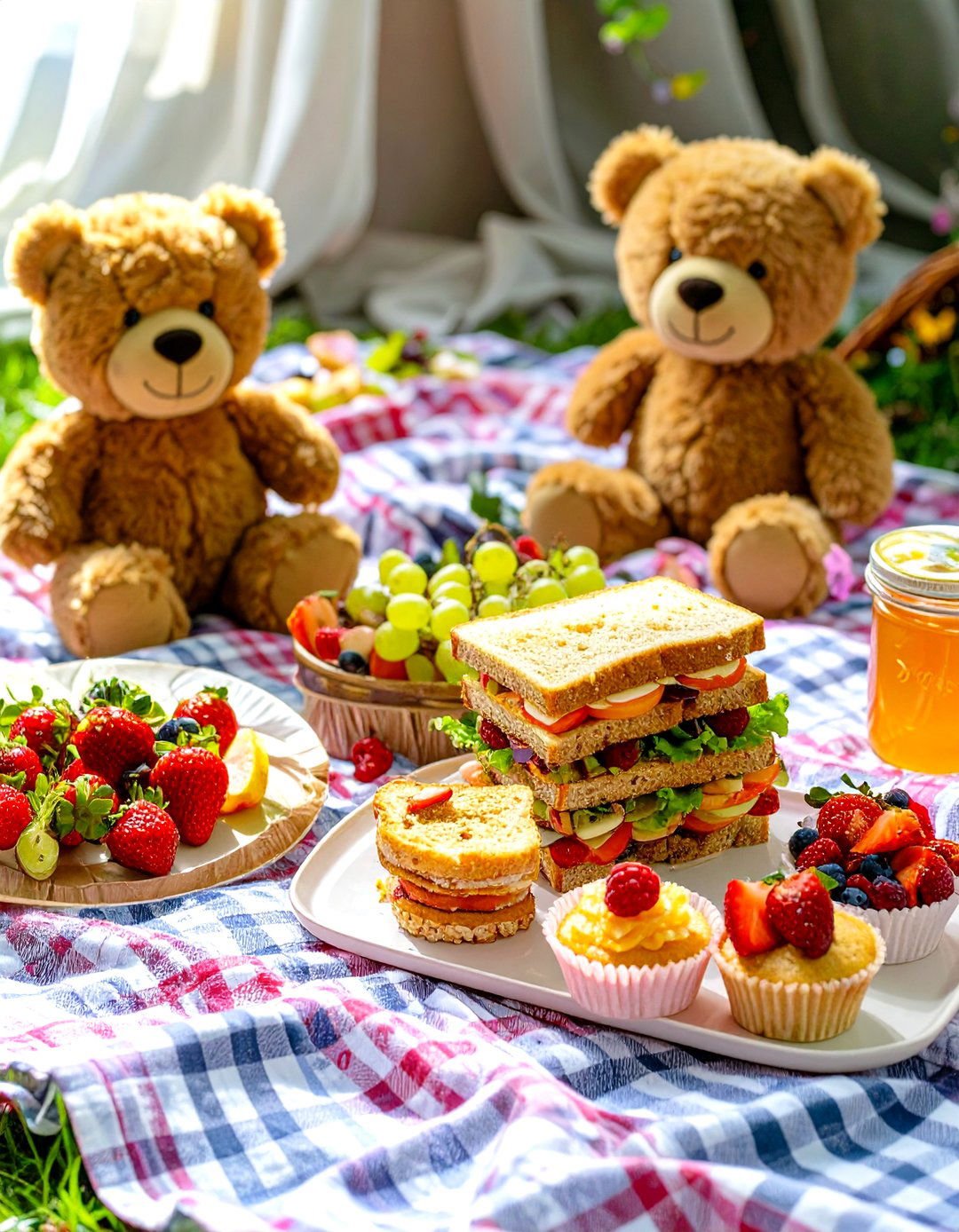 Teddy Bear Picnic Finger Foods - 30 baby shower food ideas girl