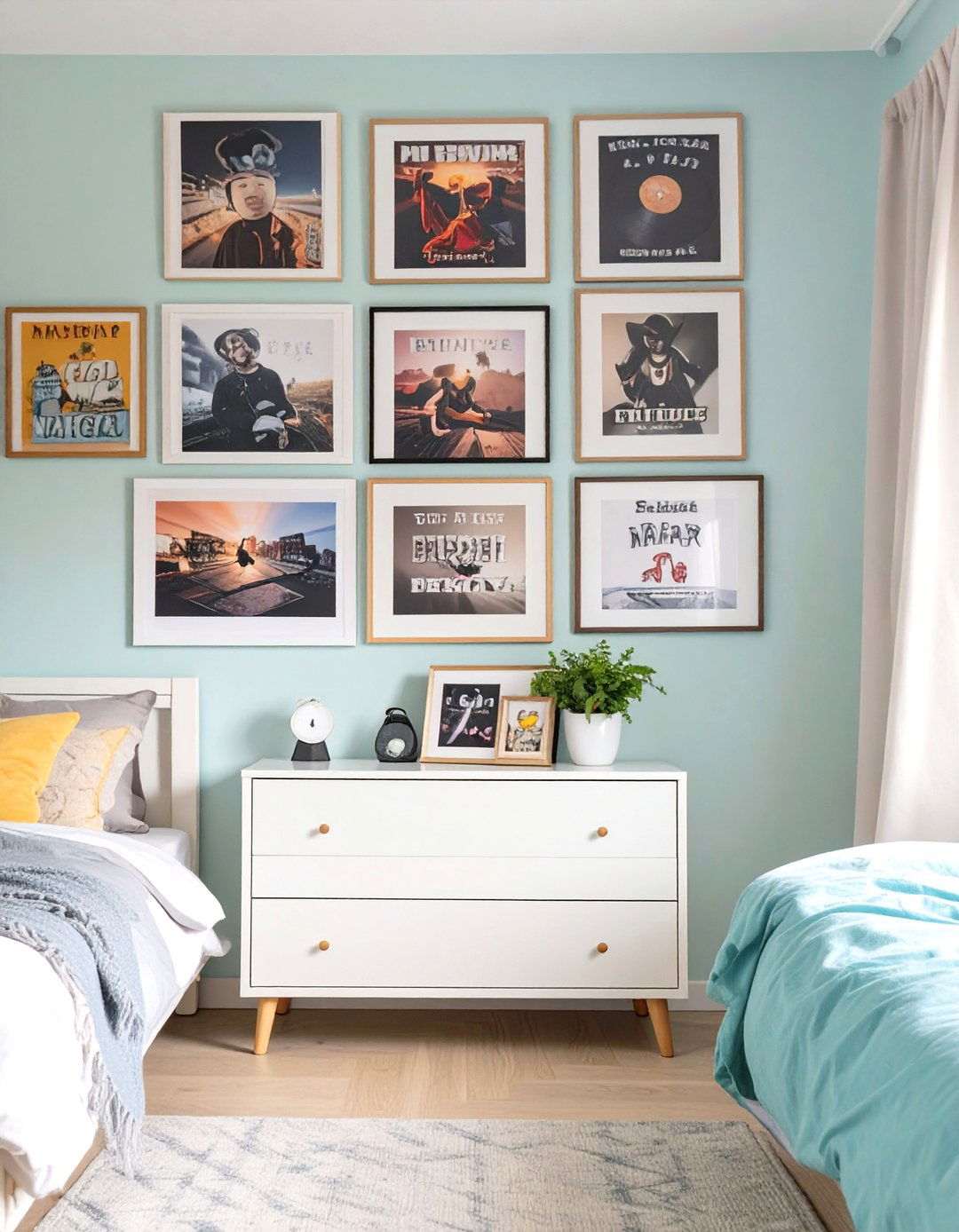 Teenage Boy Bedroom Showcasing a Music Poster Collection - 30 teenage boy bedroom ideas