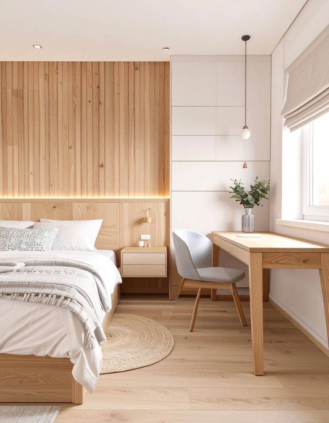 Teenage Boy Bedroom with Natural Wood Elements - 30 teenage boy bedroom ideas