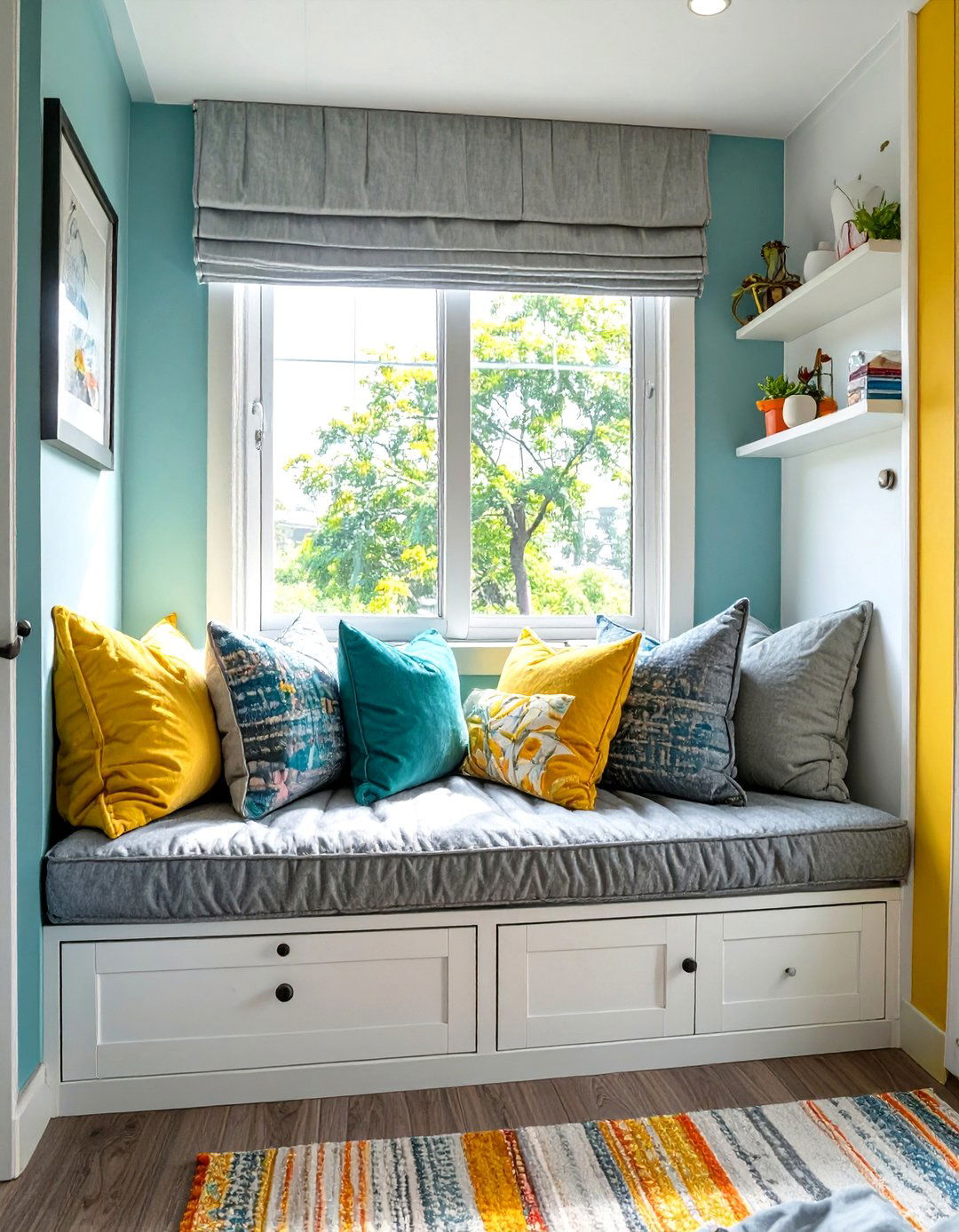Teenage Boy Bedroom with a Built In Window Seat - 30 teenage boy bedroom ideas