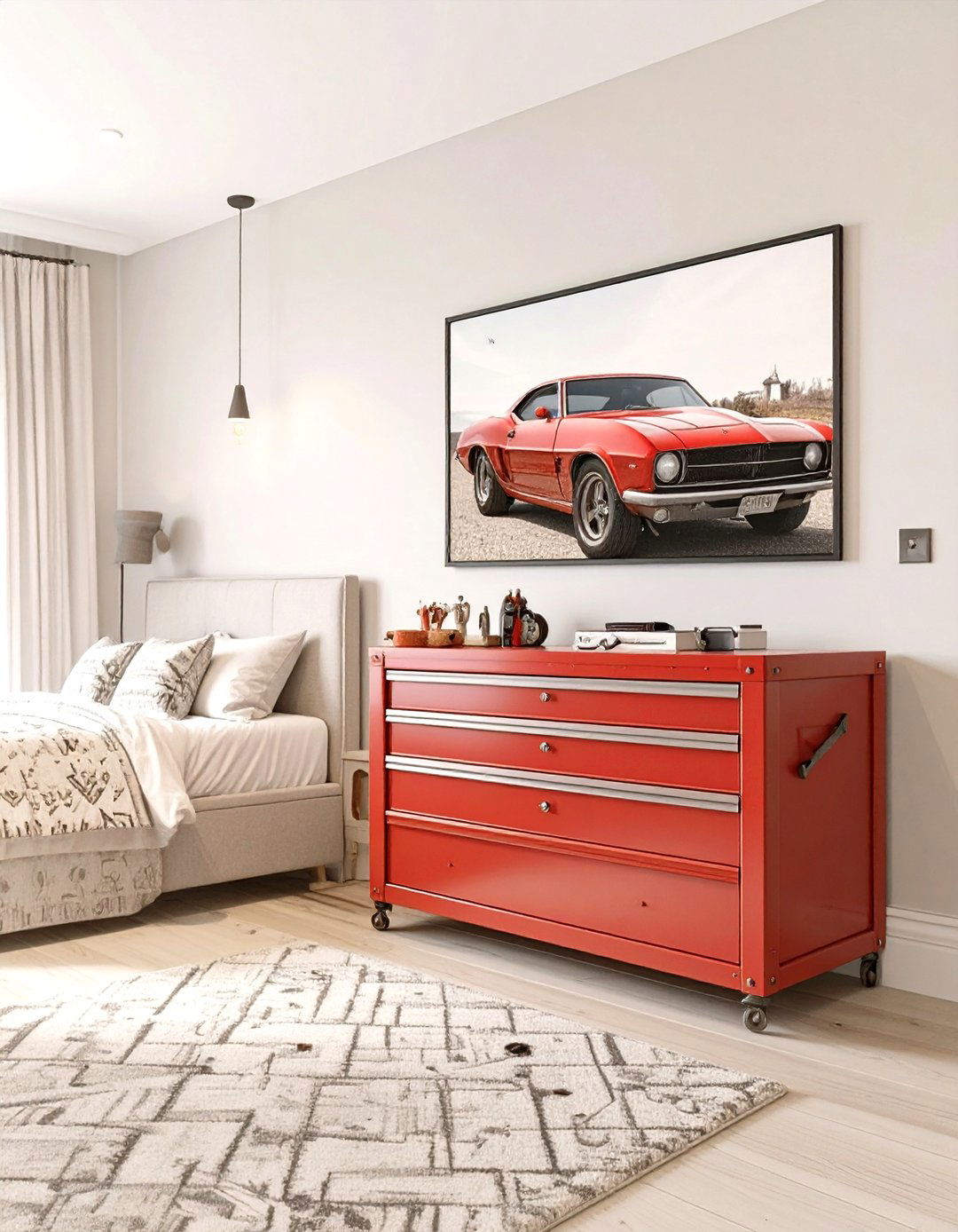 Teenage Boy Bedroom with a Car or Racing Theme - 30 teenage boy bedroom ideas