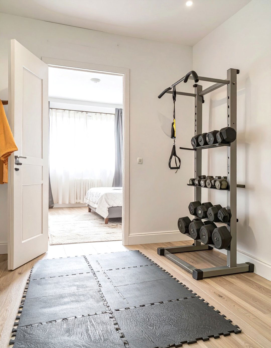 Teenage Boy Bedroom with a Functional Workout Corner - 30 teenage boy bedroom ideas
