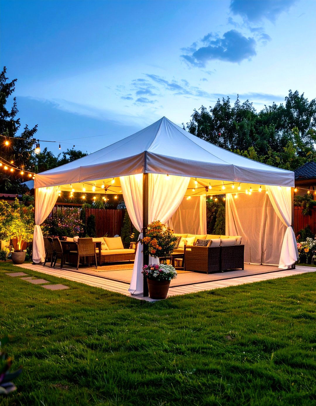 Temporary Pop Up Canopy Patio Enclosure - 30 patio enclosure ideas