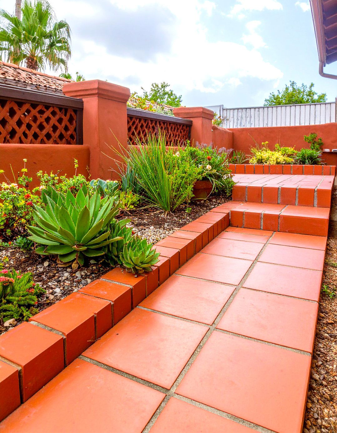 Terra Cotta Tile Edging - 30 landscaping edging ideas