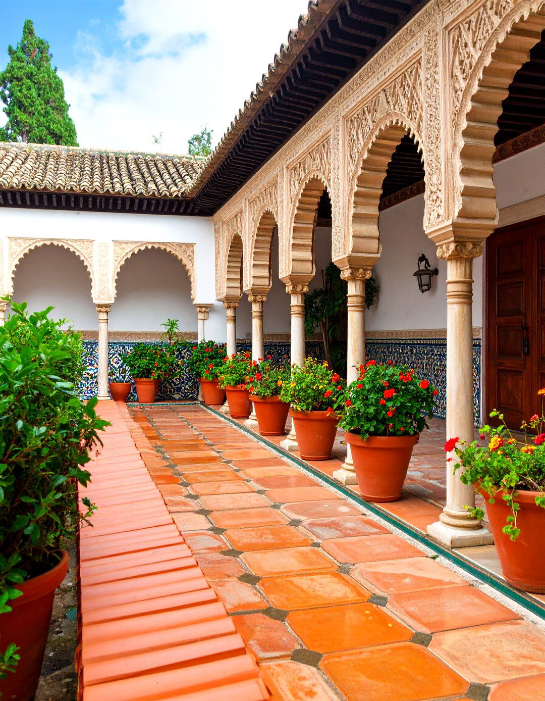 Terra Cotta Tile Patio Edging - 30 patio edging ideas