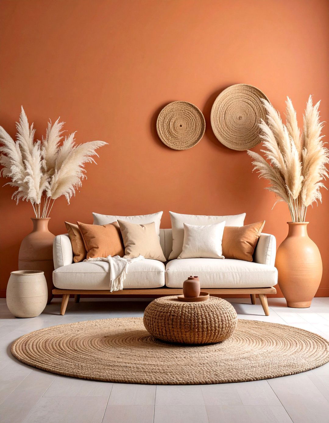 Terracotta Earth Living Room - 30 2025 paint color trends