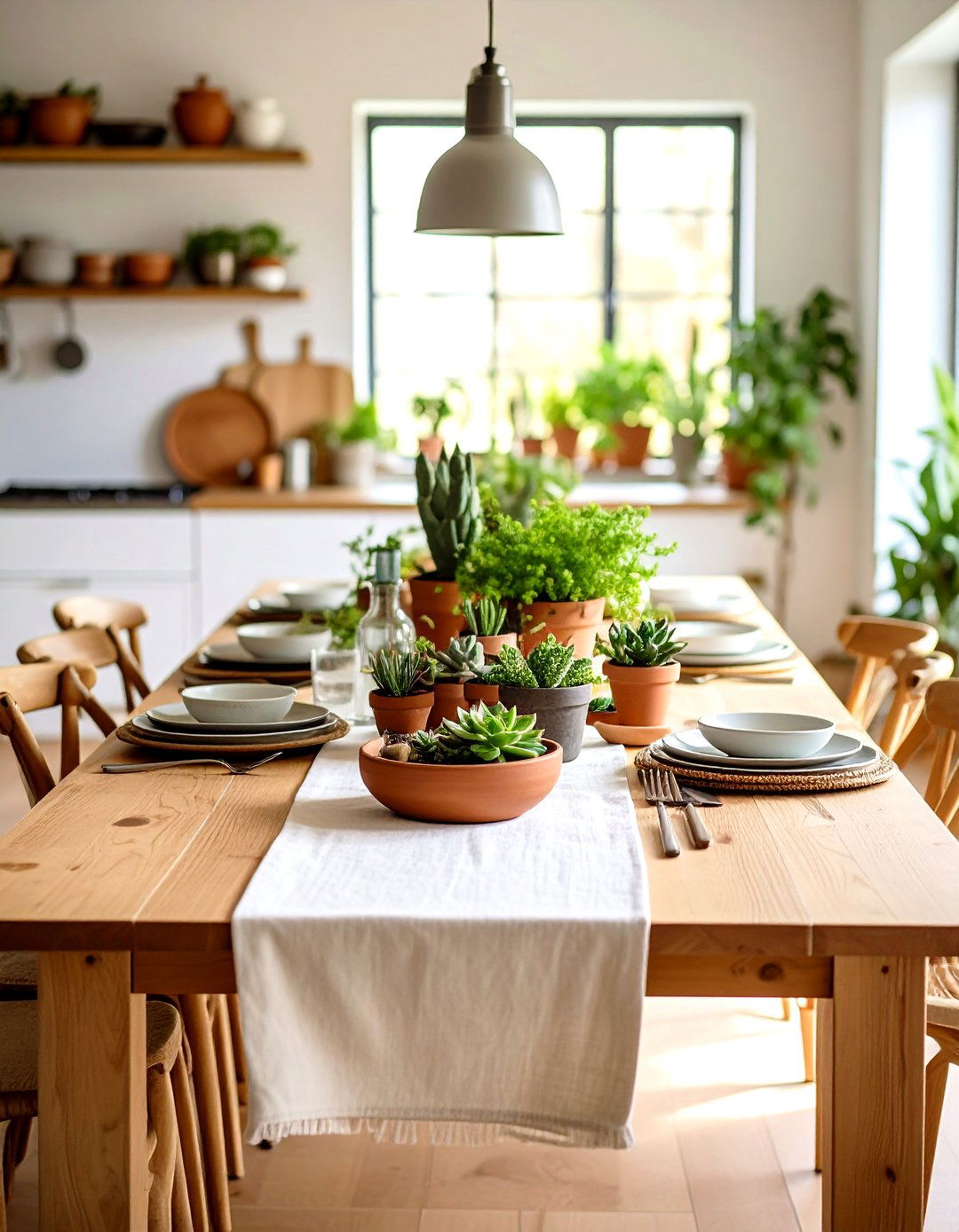 Terracotta Earth Tones - 30 kitchen table decorations ideas