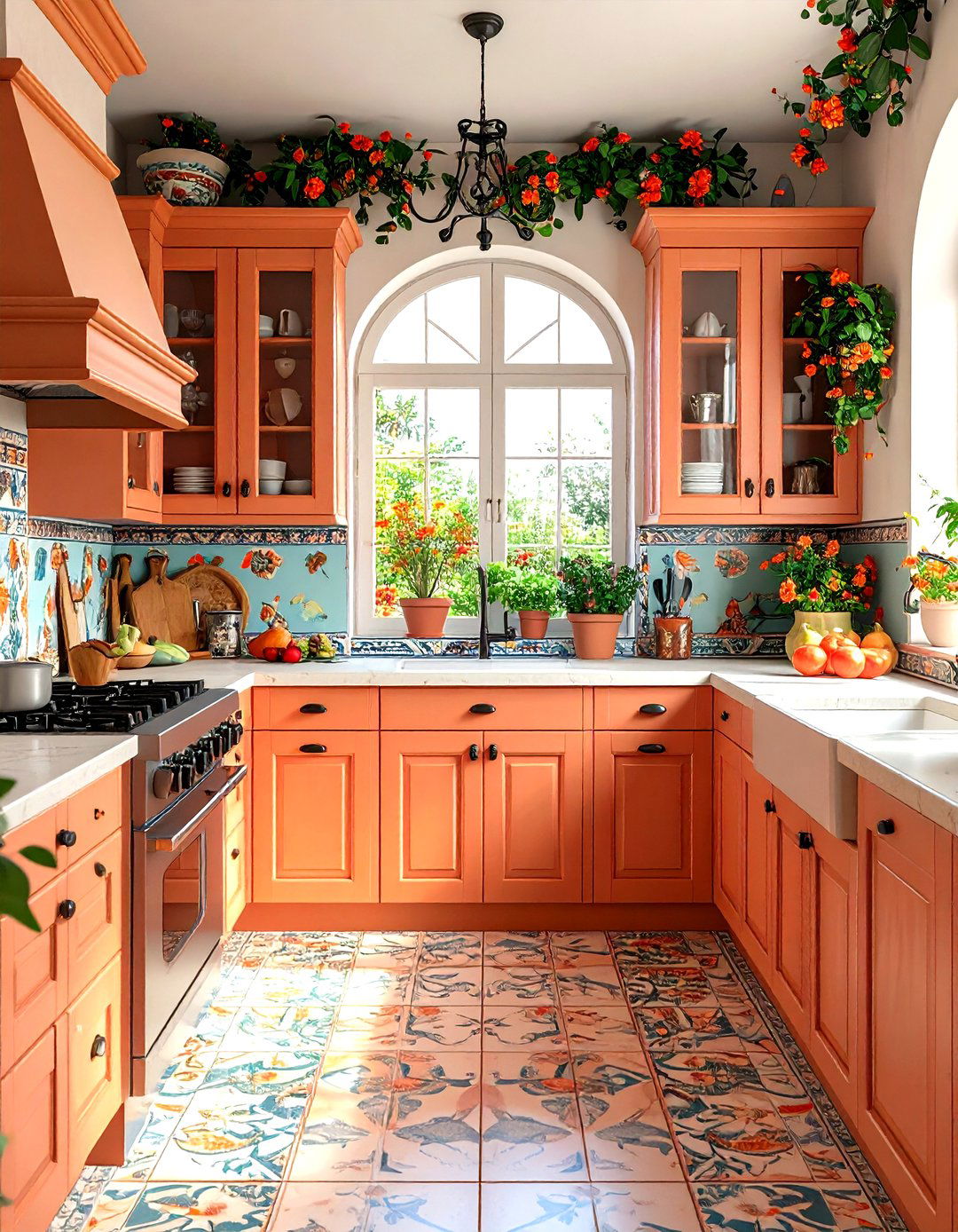 Terracotta Kitchen Cabinets - 30 kitchen cabinet color ideas