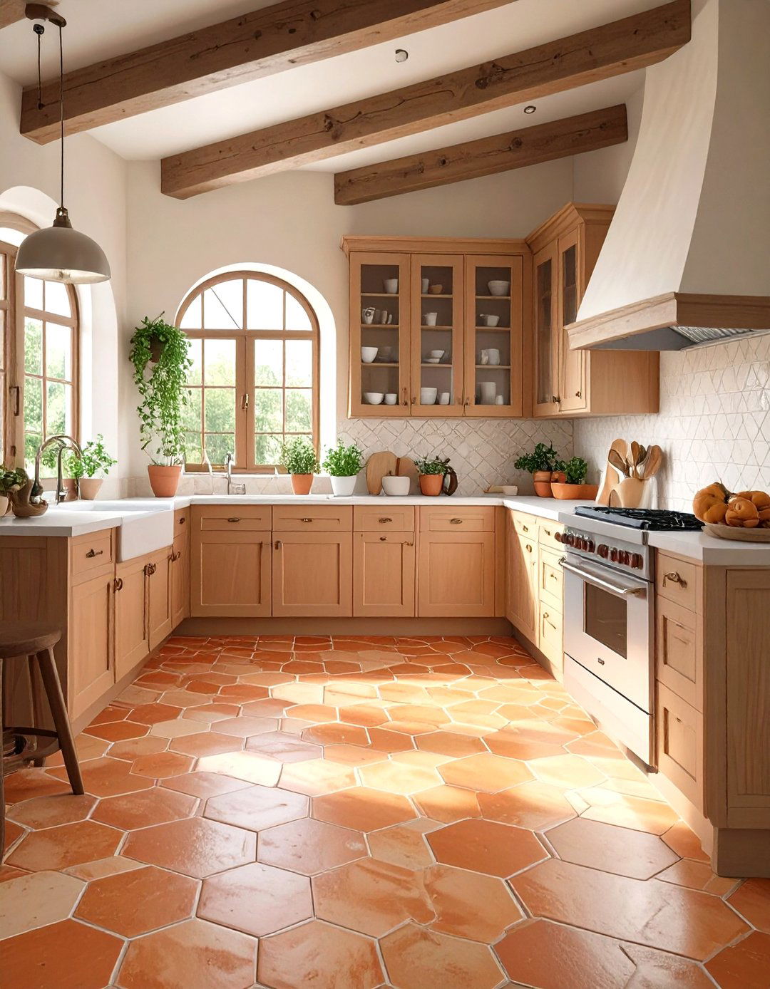 Terracotta Kitchen Floor Tiles - 30 modern kitchen tiles design ideas