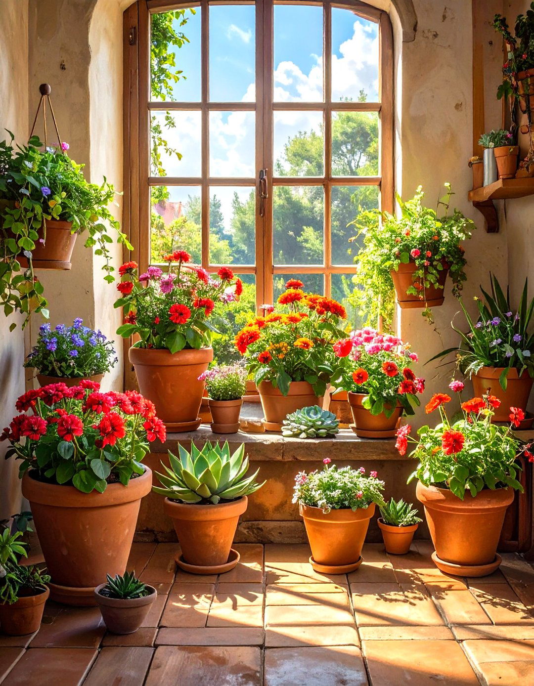 Terracotta Pottery and Planters - 30 spanish interior design ideas