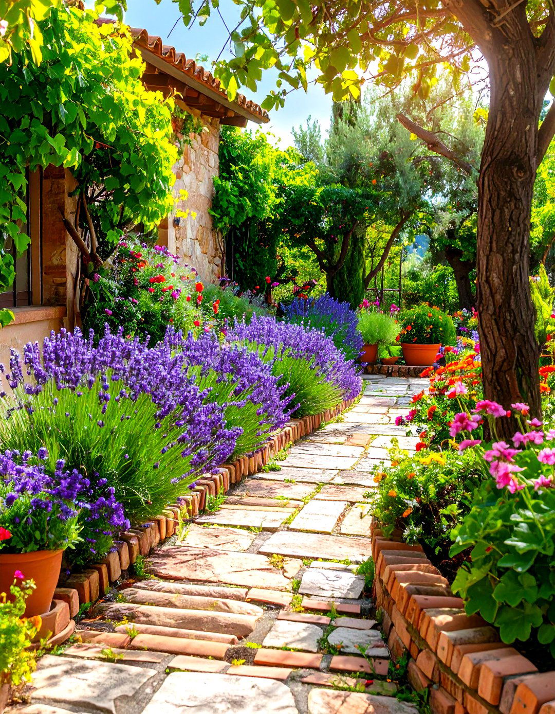 Terracotta Tile Border - 30 landscape border ideas