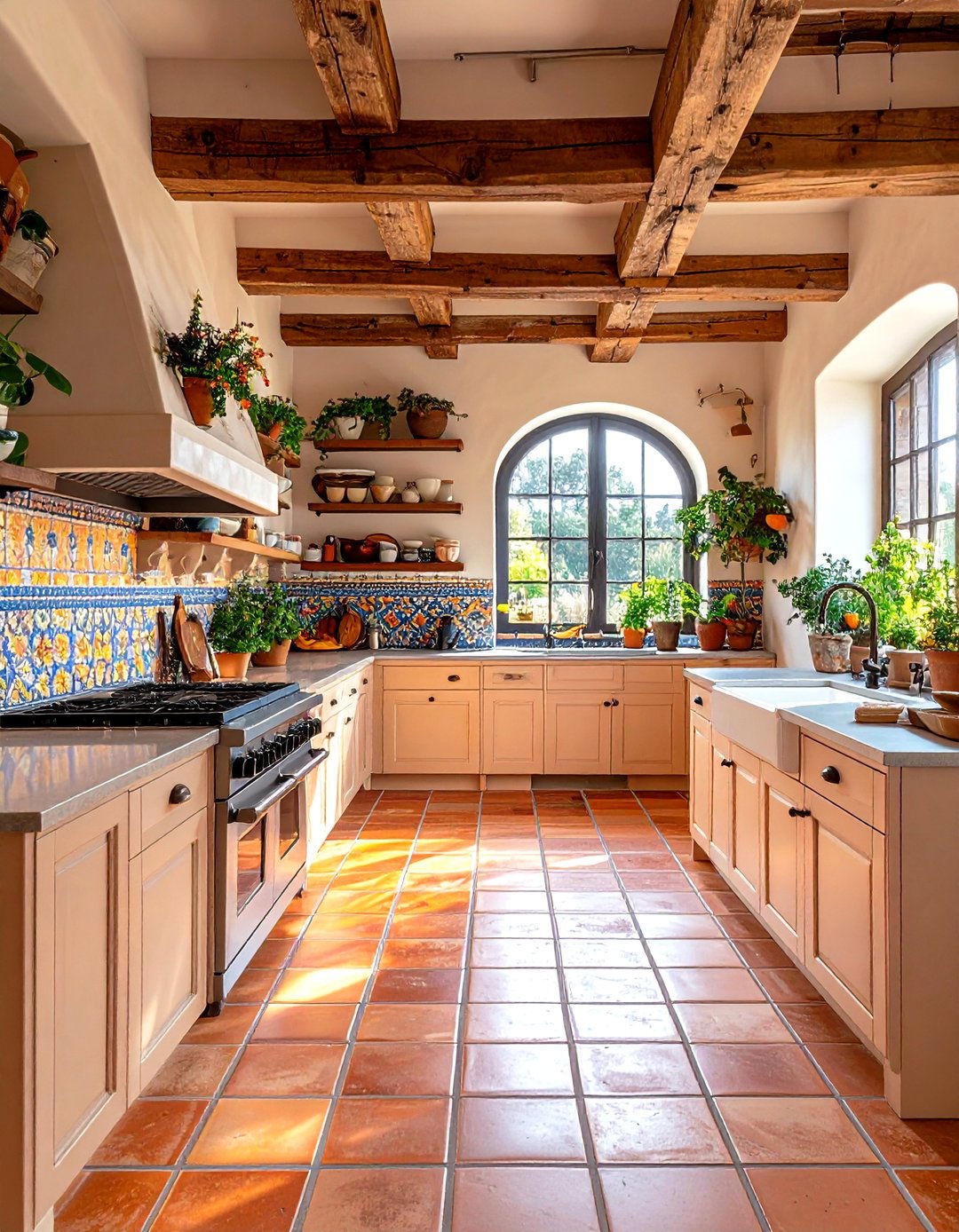 Terracotta Tile Kitchen Floor - 30 kitchen floor ideas