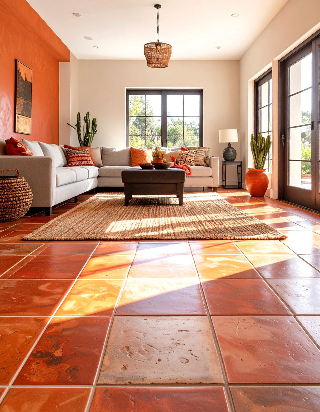 Terracotta and Saltillo Tile Flooring - 30 southwestern interior design ideas
