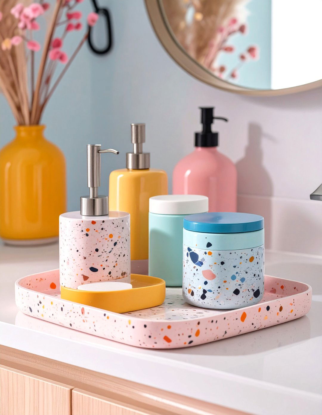 Terrazzo Bathroom Accessories - 30 bathroom accessories ideas