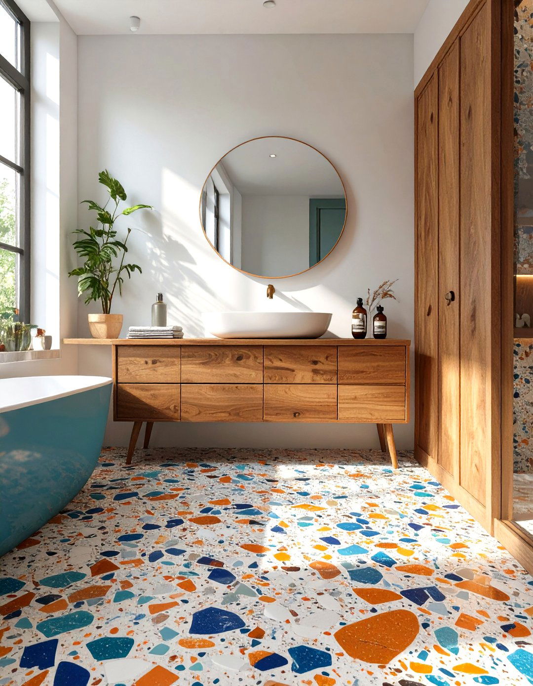 Terrazzo Bathroom Flooring - 30 bathroom floor tile ideas 2025