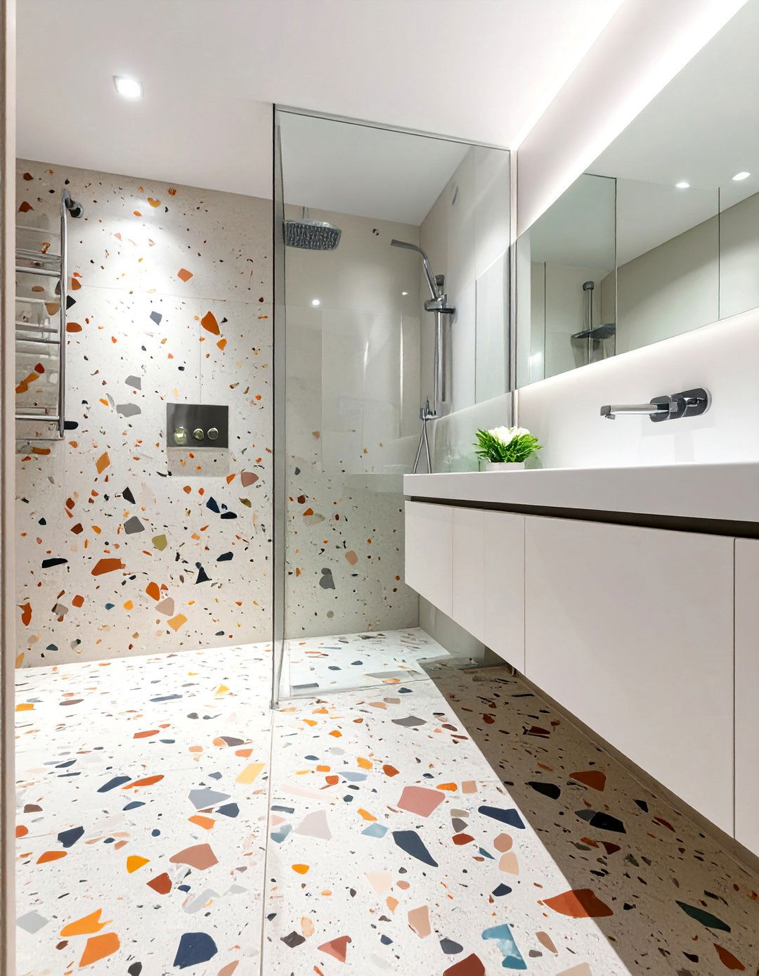 Terrazzo Bathroom Surfaces - 30 bathroom remodel ideas 2022