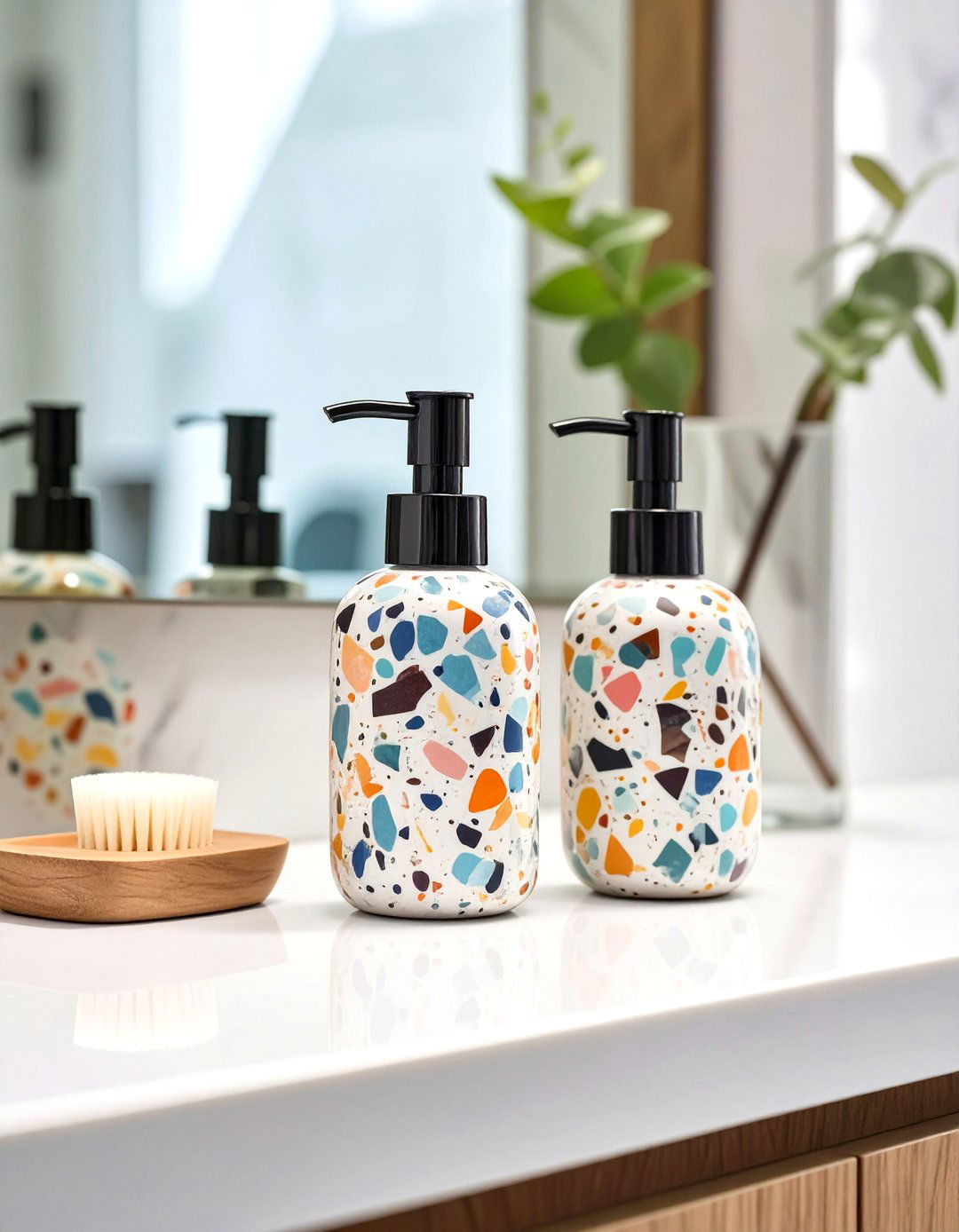 Terrazzo Pattern Elements - 30 teen girl bathroom ideas