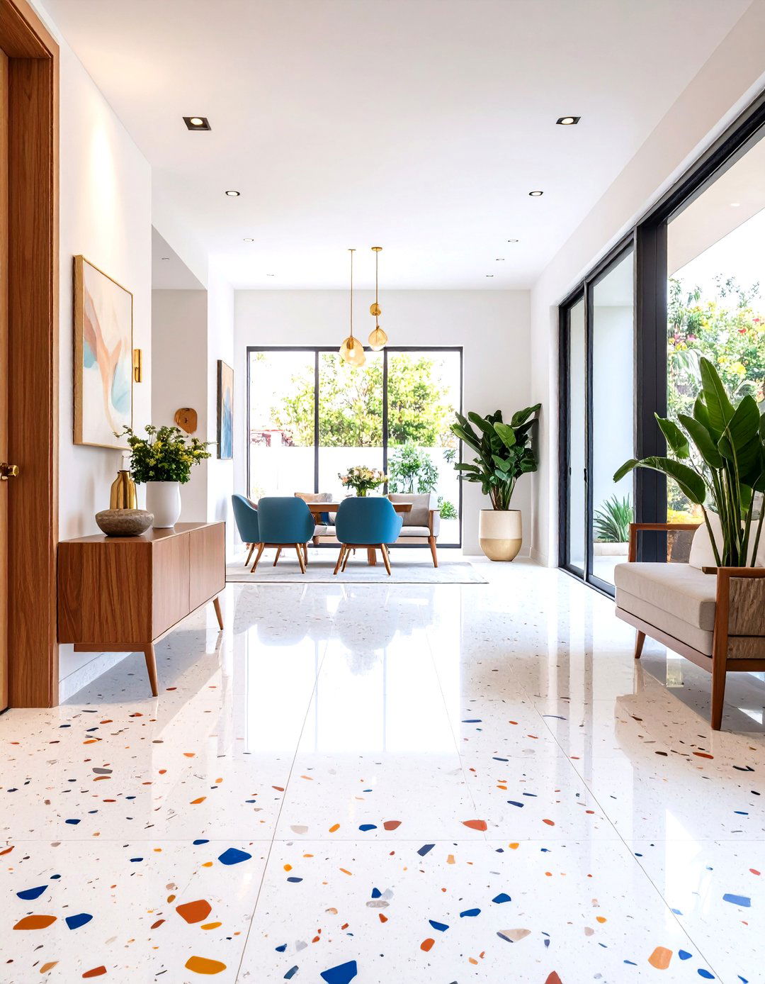 Terrazzo Tile Entryway Flooring - 30 entryway flooring ideas