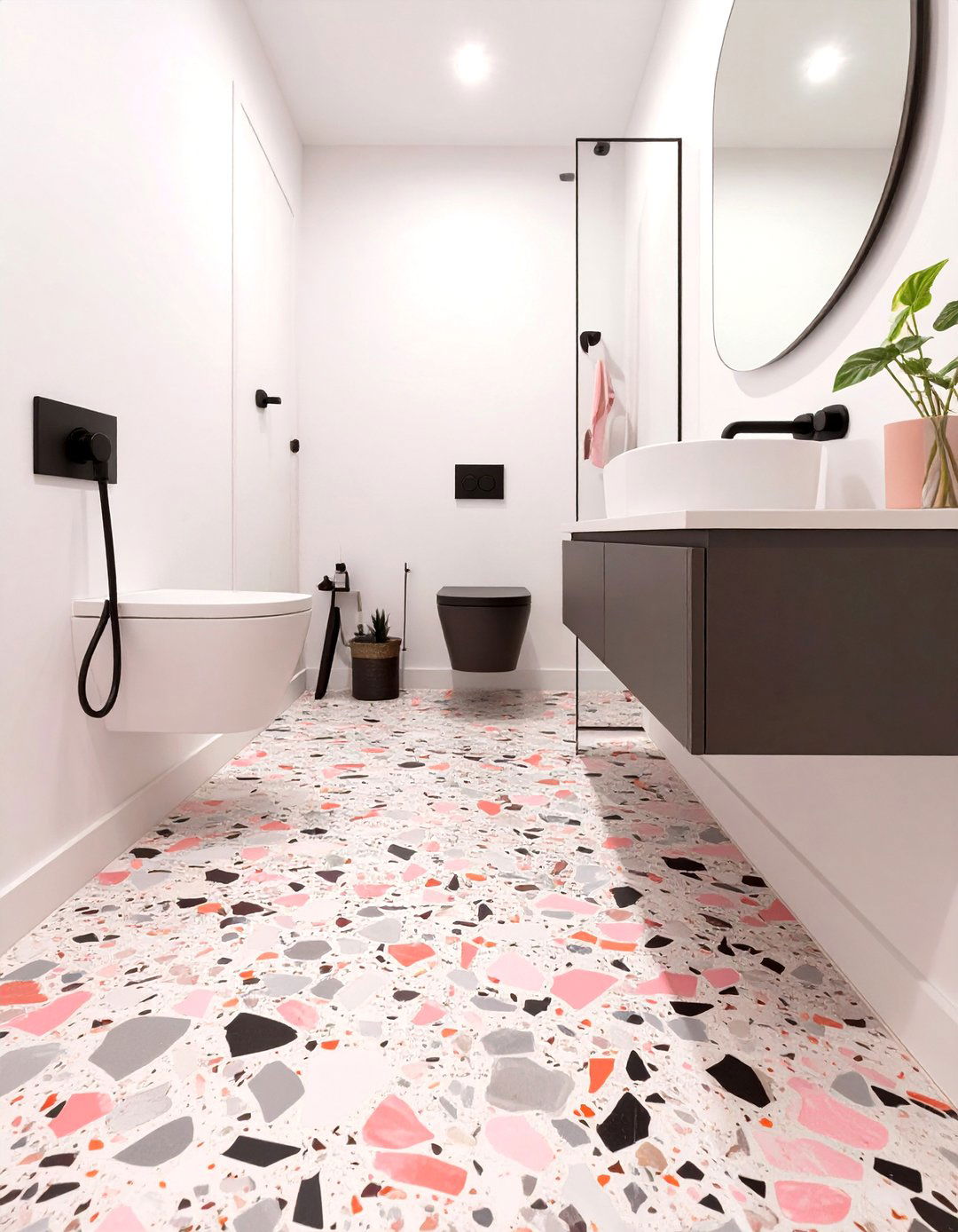 Terrazzo Tile for a Modern Look - 30 small bathroom tile ideas