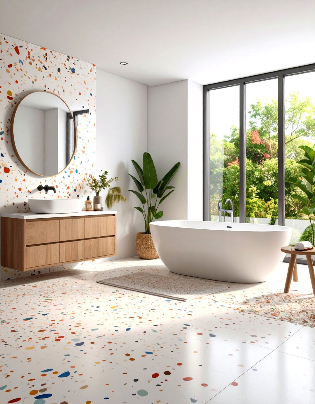 Terrazzo Walls and Floors - 30 pinterest bathroom ideas