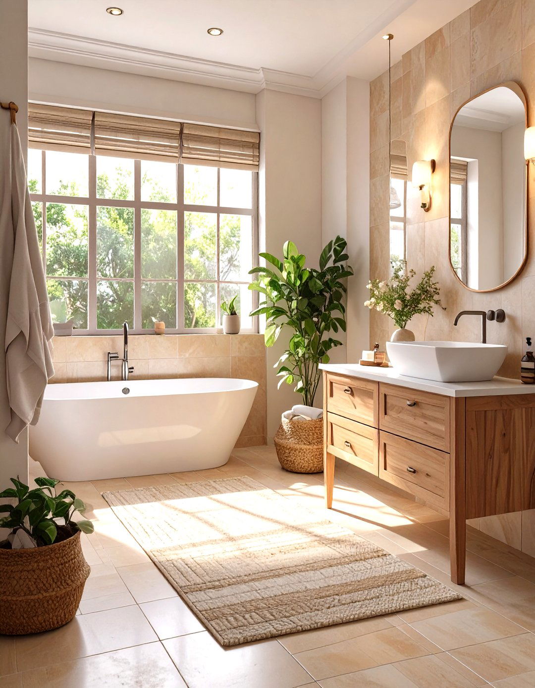 Textured Anti Slip Floor Tiles - 30 small bathroom floor tile ideas