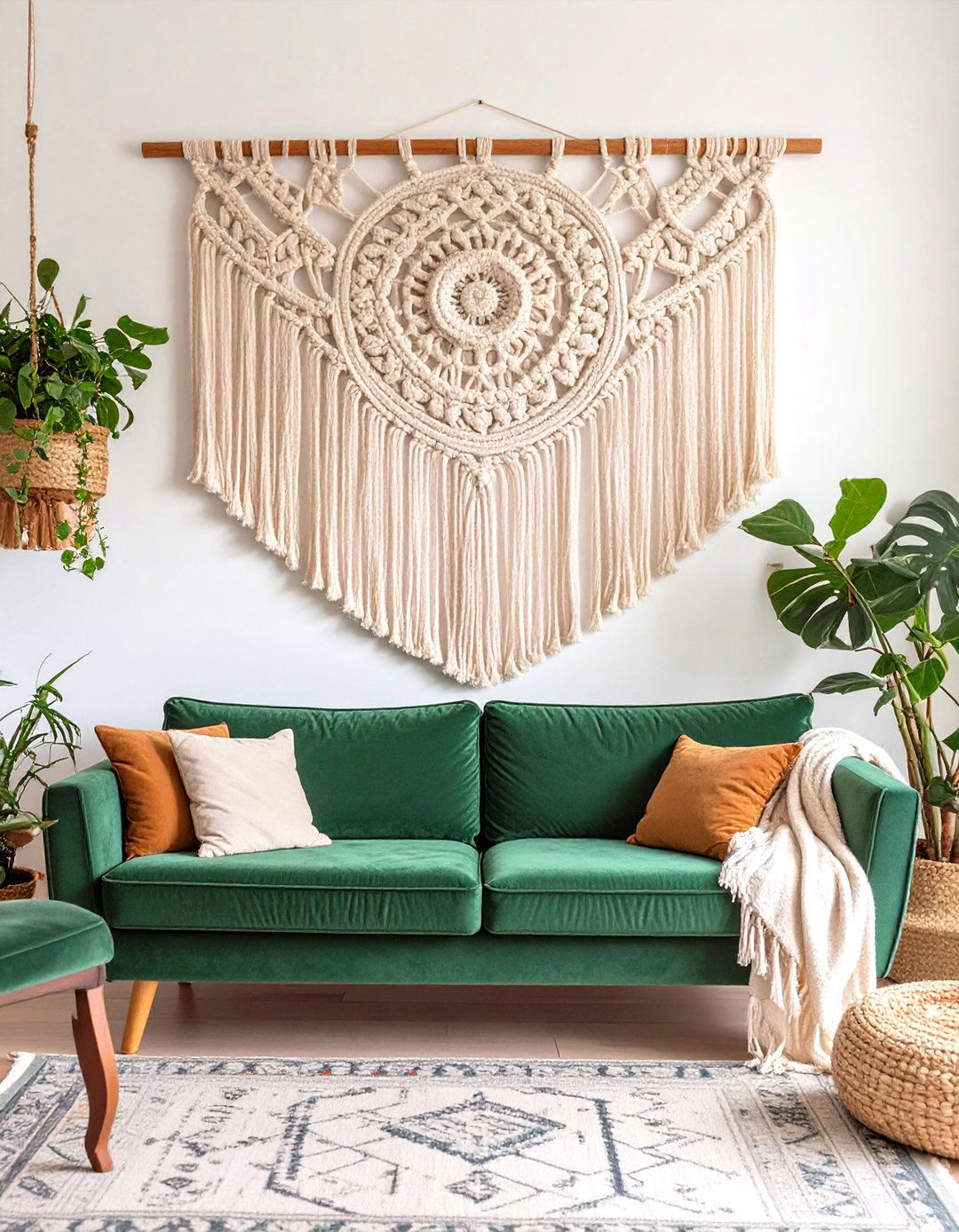 Textured Fiber and Macrame Art - 30 wall pictures for living room ideas