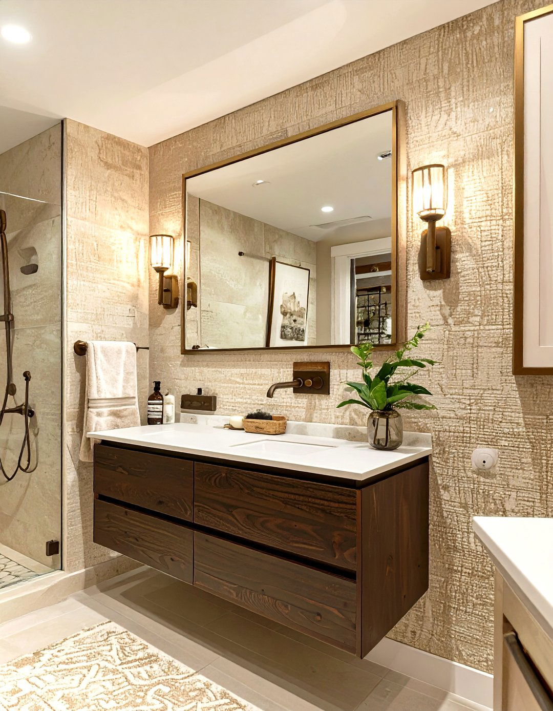 30 Half Bathroom Wallpaper Ideas for a Bold Statement