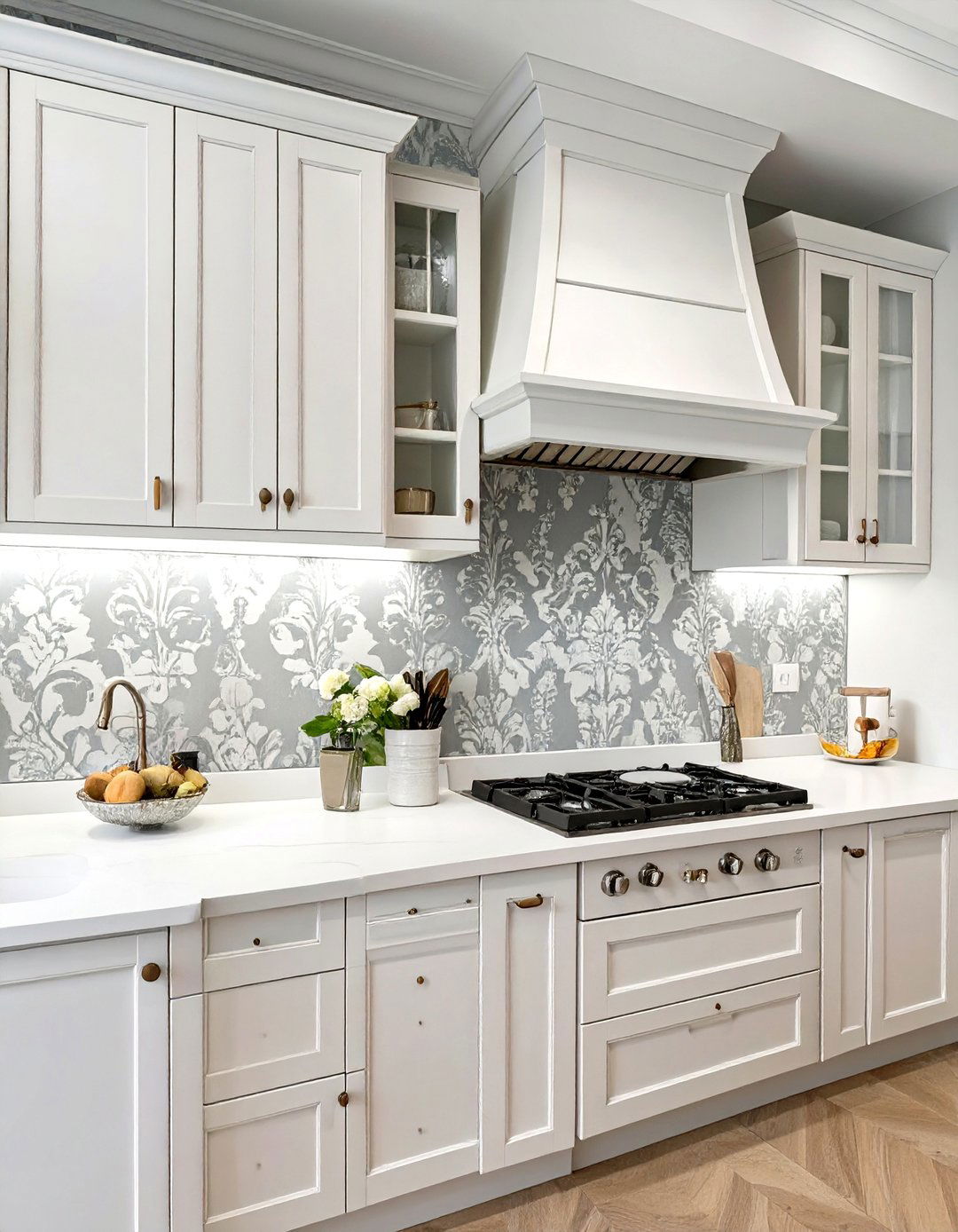 Textured Paintable Wallpaper Backsplash - 30 cheap backsplash ideas