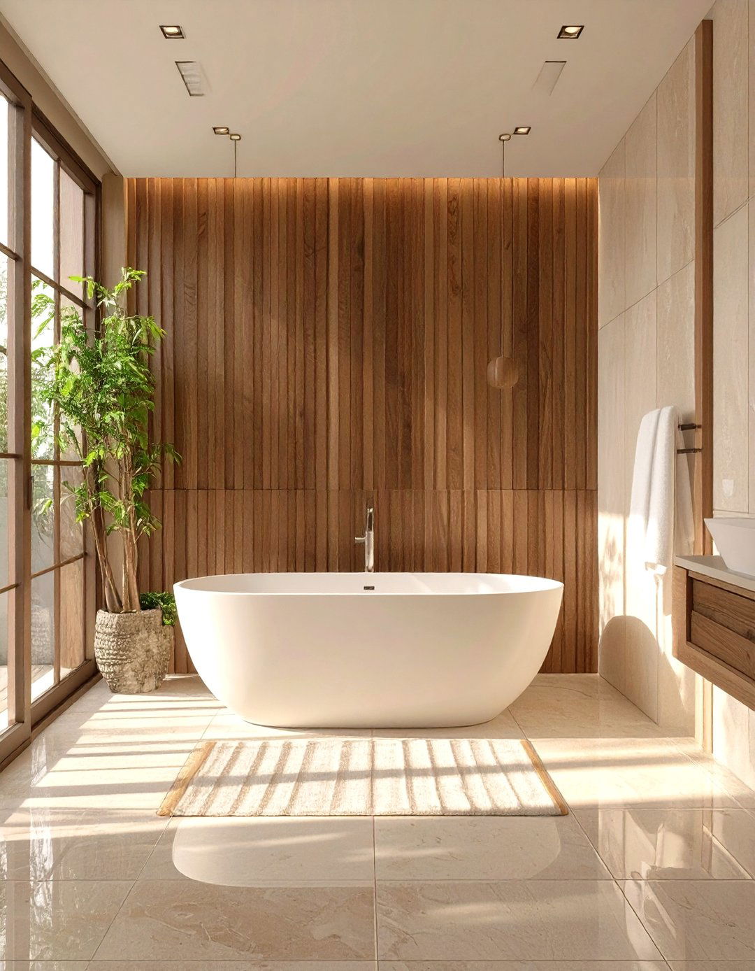 Textured Wall Bathroom Design - 30 japanese bathroom design ideas
