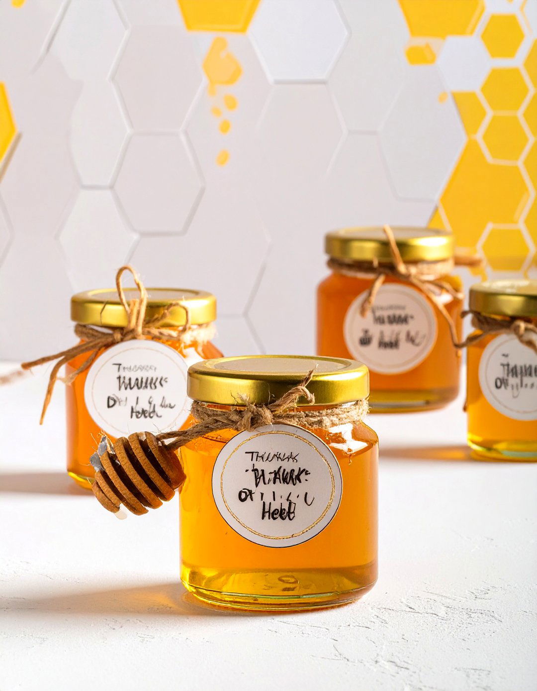 Thanks for Bee ing Here Honey Jar Favors - 30 baby shower party favor ideas